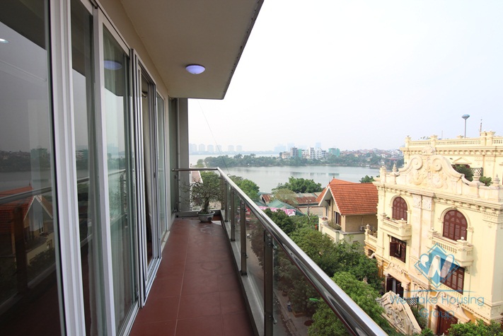 Gorgeous Westlake apartment for rent in  Xom Phu, Dang Thai Mai, Tay Ho, Hanoi 